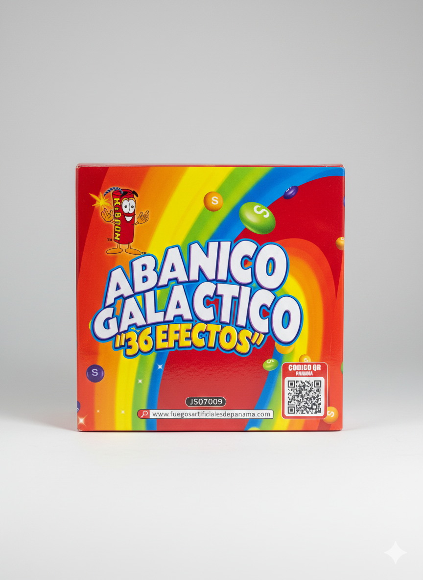 CAJA ABANICO GALACTICO 36 TIROS j07009
